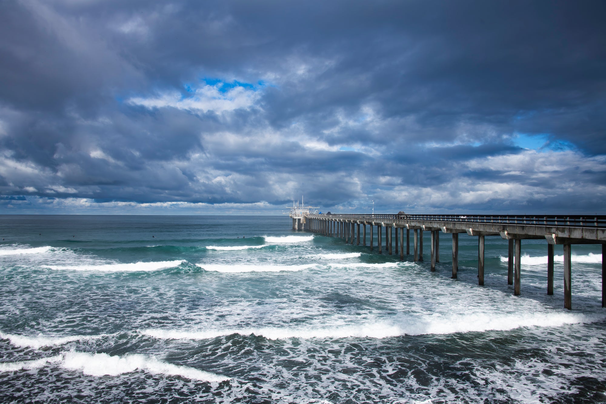 Scripp's Pier Before the Storm