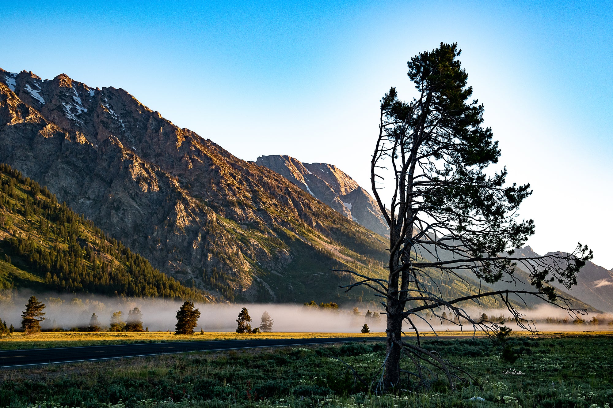 Low Hanging Fog at the Tetons