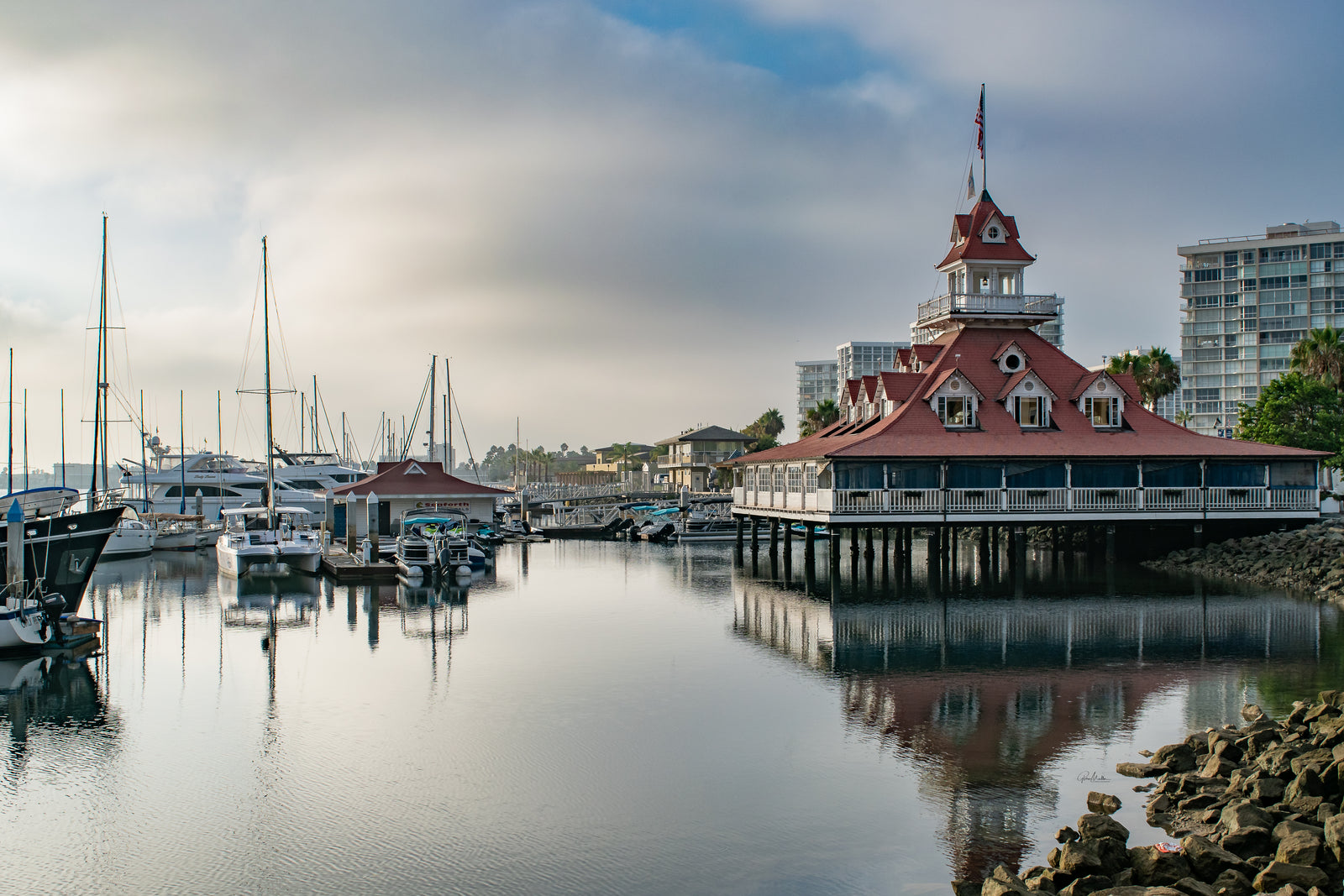 Harbor Reflections in Coronado
