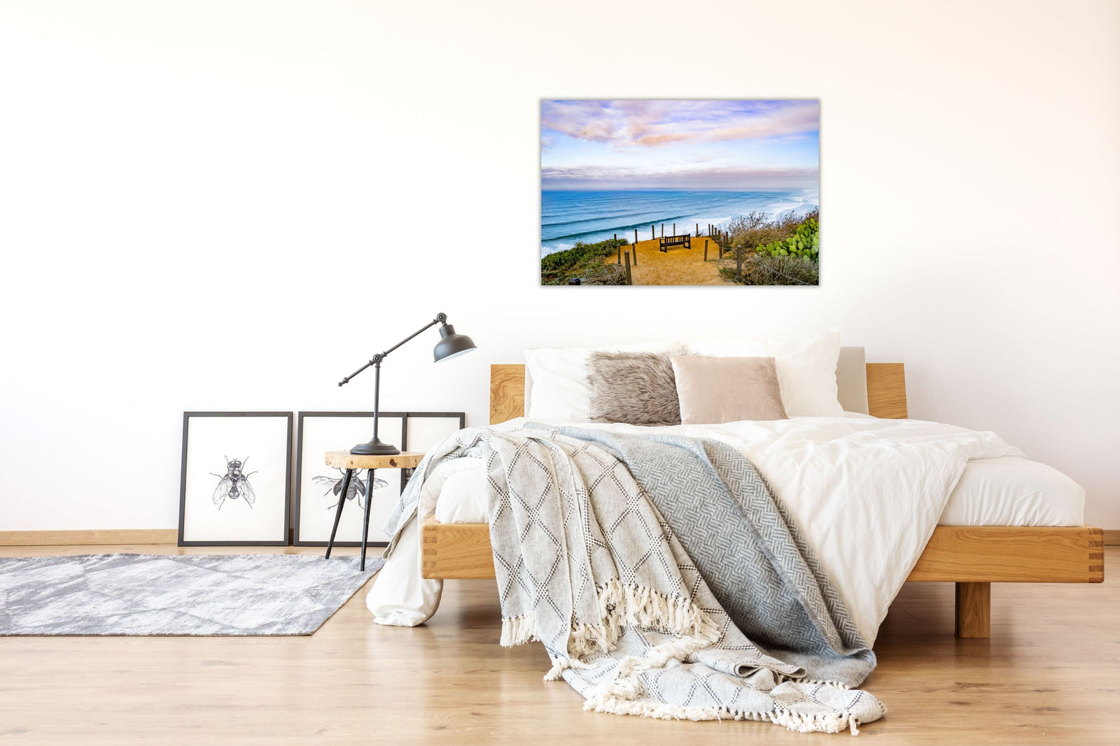 A Bench on the Overlook of the Pacific Ocean