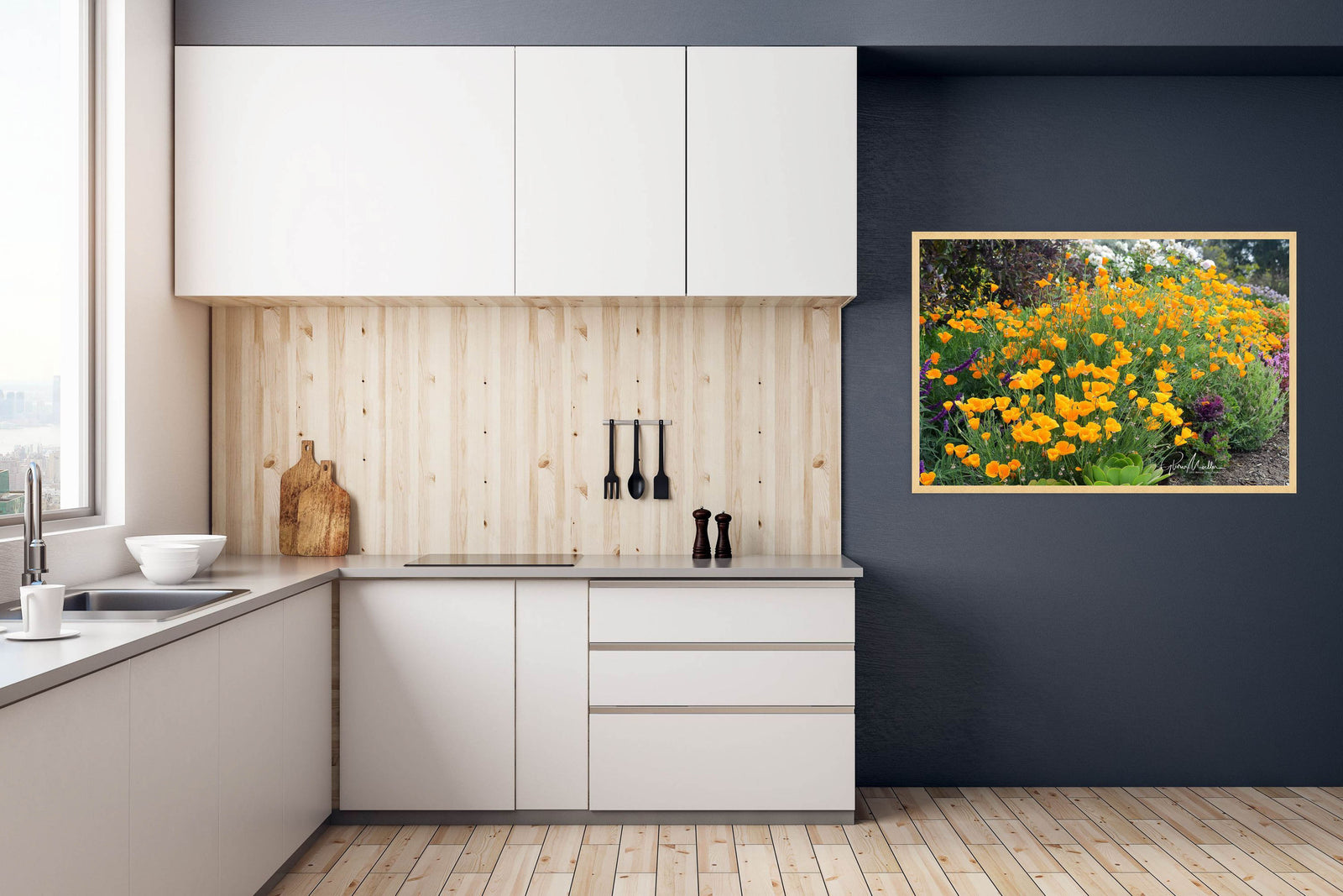 California Poppies and Purple Sage