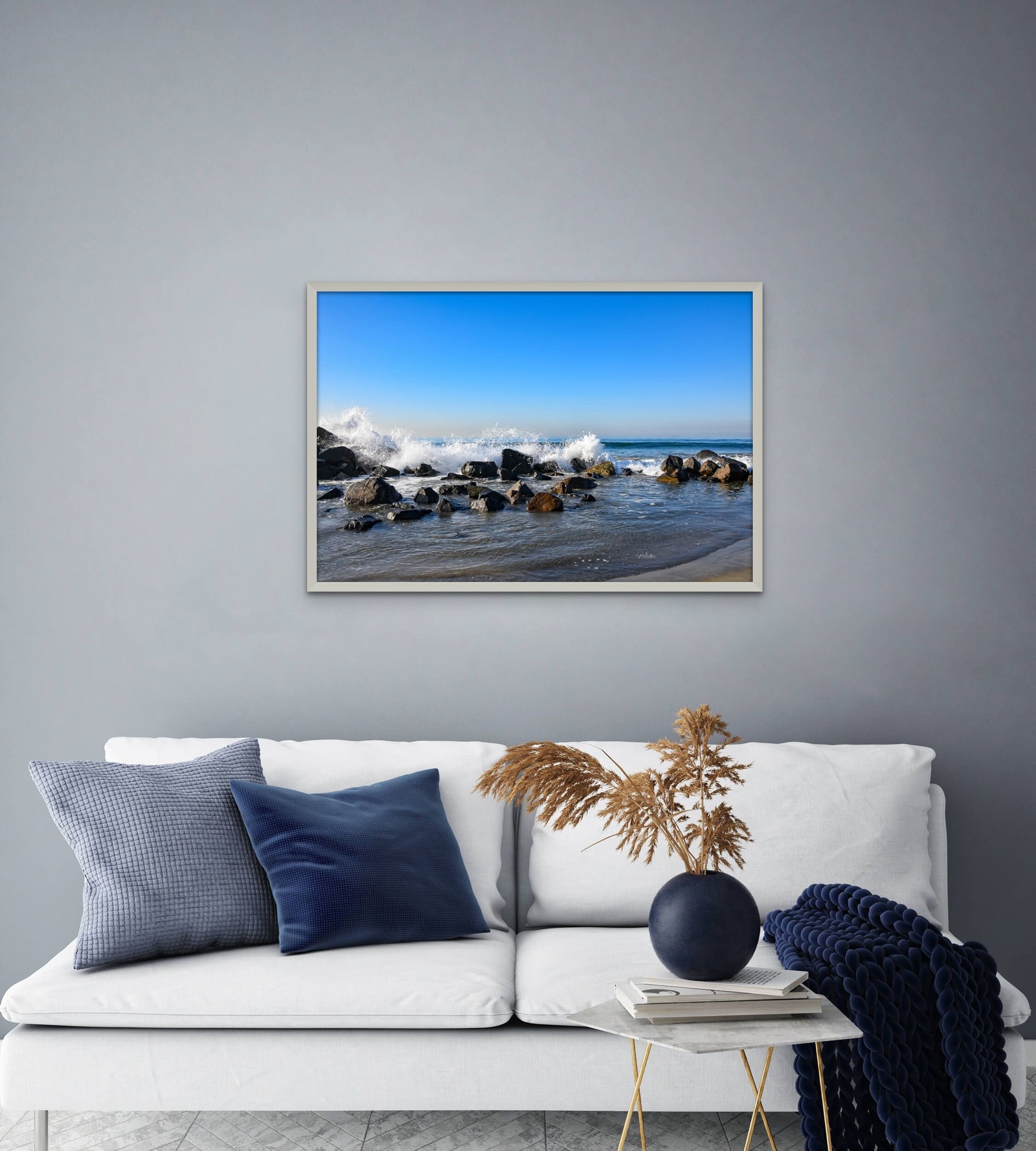 Waves Cresting the Jetty